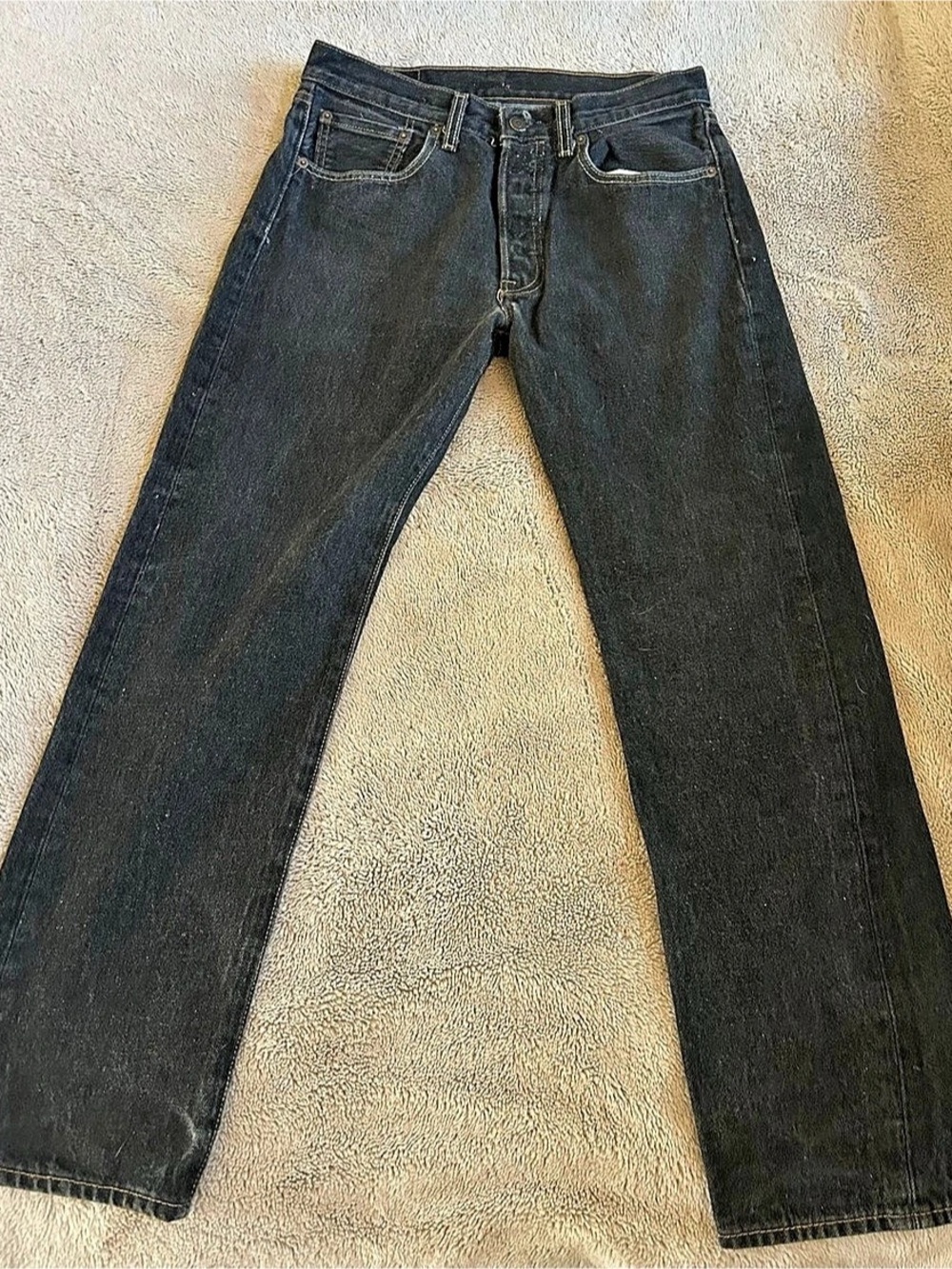 Levi Strauss & Co. 501. Straight Leg Jeans Waist 32 Black
